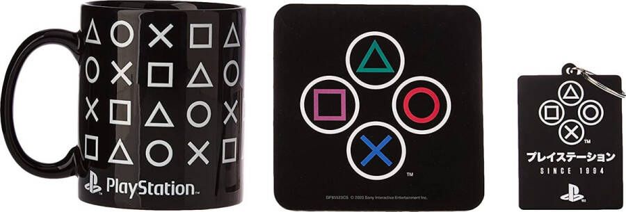 Pyramid International Playstation Onyx Geschenkset Mok Onderzetter en Sleutelhanger