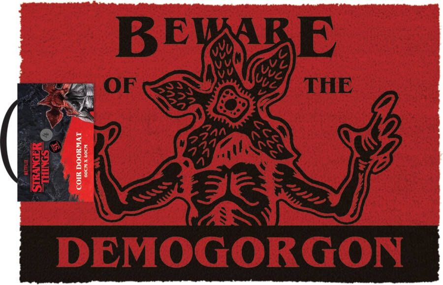 Pyramid STRANGER THINGS 4 Beware Demogorgon Doormat