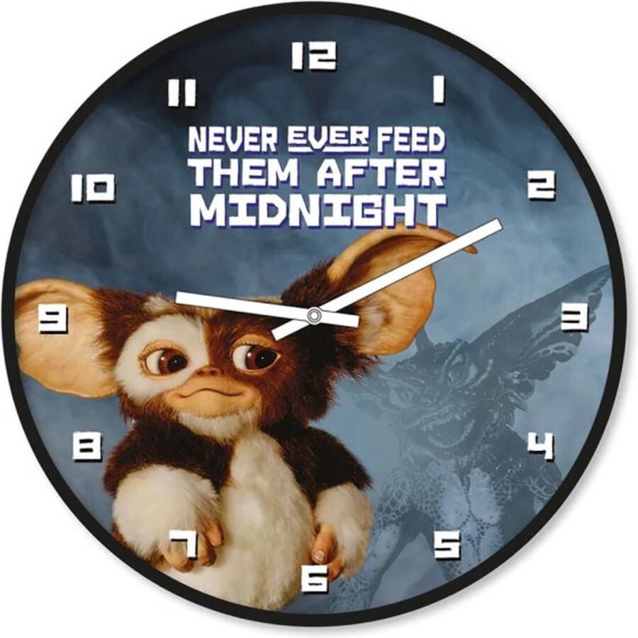 Pyramid Wand Klok Gremlins Wall Clock Gizmo Never Ever Feed Them After Midnight