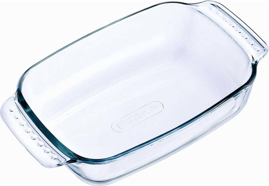 PYREX 2x Rechthoekige glazen ovenschaal 0 7 liter 22 x 13 x 5 cm Ovenschotel schalen Bakvorm