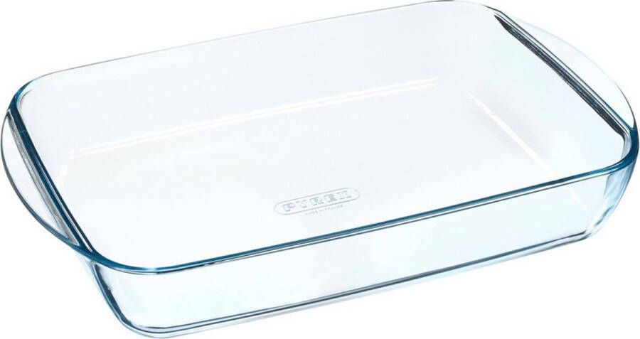 PYREX 2x Rechthoekige glazen ovenschaal 2 6 liter 35 x 23 x 5 cm Ovenschotel schalen Bakvorm