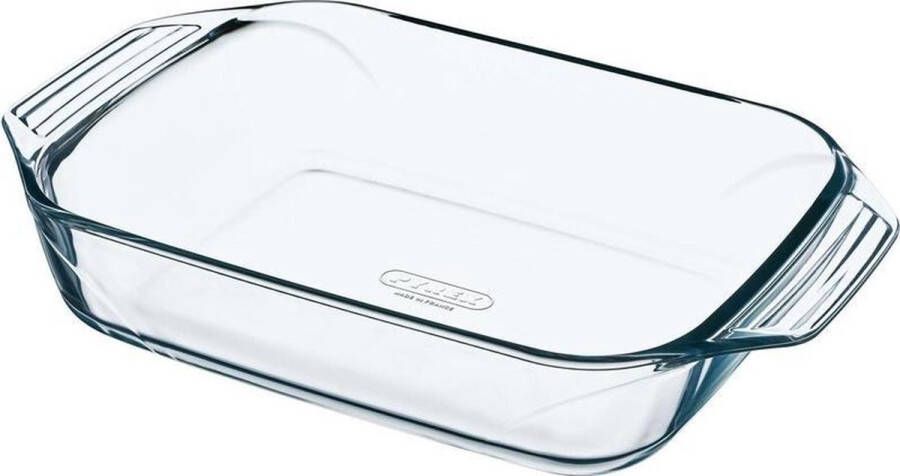 PYREX 3x Rechthoekige glazen ovenschaal 1 4 liter 26 x 17 x 5 cm Ovenschotel schalen Bakvorm