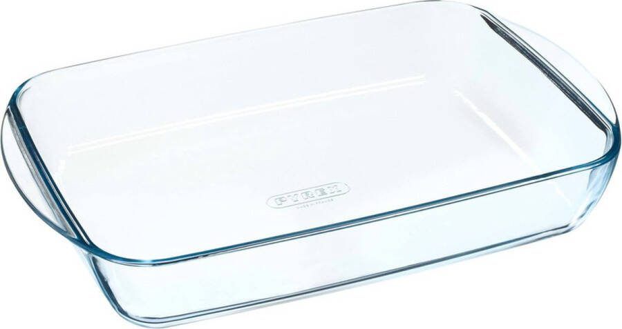 PYREX 3x Rechthoekige glazen ovenschaal 2 6 liter 35 x 23 x 5 cm Ovenschotel schalen Bakvorm