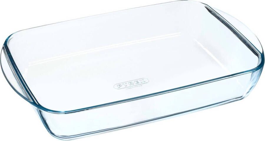 PYREX Cook & Enjoy Ovenschaal Rechthoek met Grepen 2 7 liter Transparant Borosilicaatglas