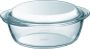 PYREX Essentials Ovenschaal Rond met Deksel 1 6 liter Borosilicaatglas Transparant - Thumbnail 1