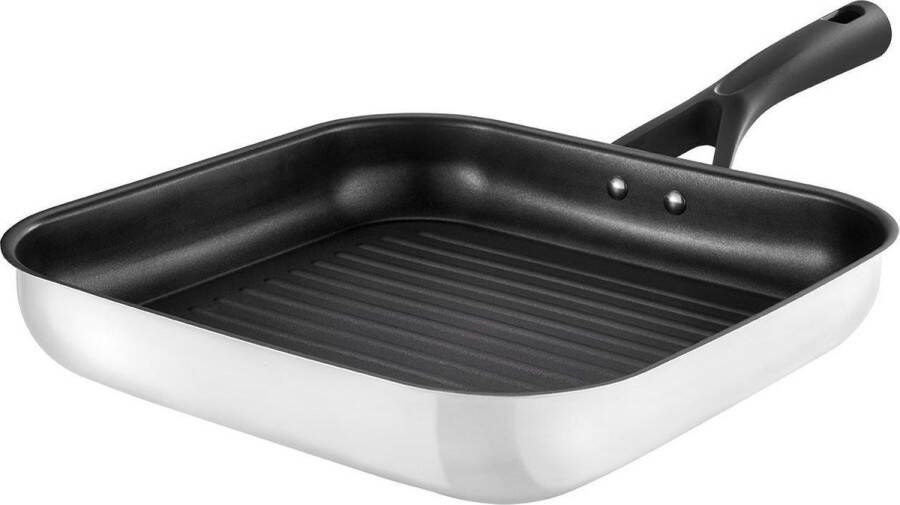 Pyrex grillpan Expert Touch 48 4 x 29 3 cm RVS zilver zwart