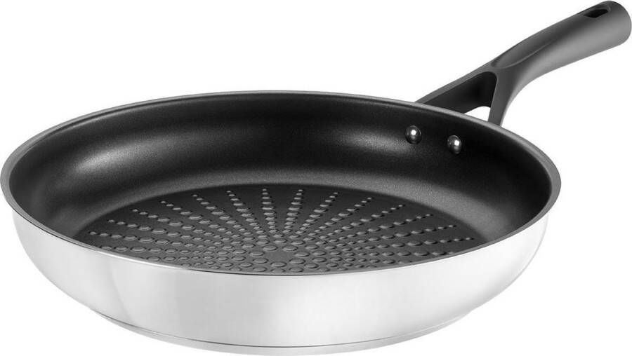 Pyrex koekenpan Expert Touch 26 x 10 9 cm RVS zilver zwart