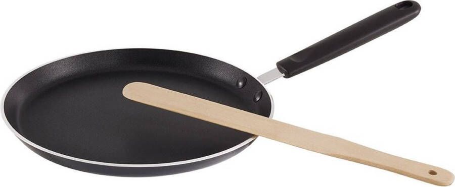 PYREX Festive+ Pannandkoekandpan met Spatel Ø 25 cm Zwart Aluminium