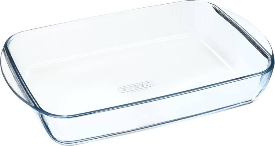 PYREX Iconic's Ovenschaal Rechthoek 1 6 liter Transparant Borosilicaatglas