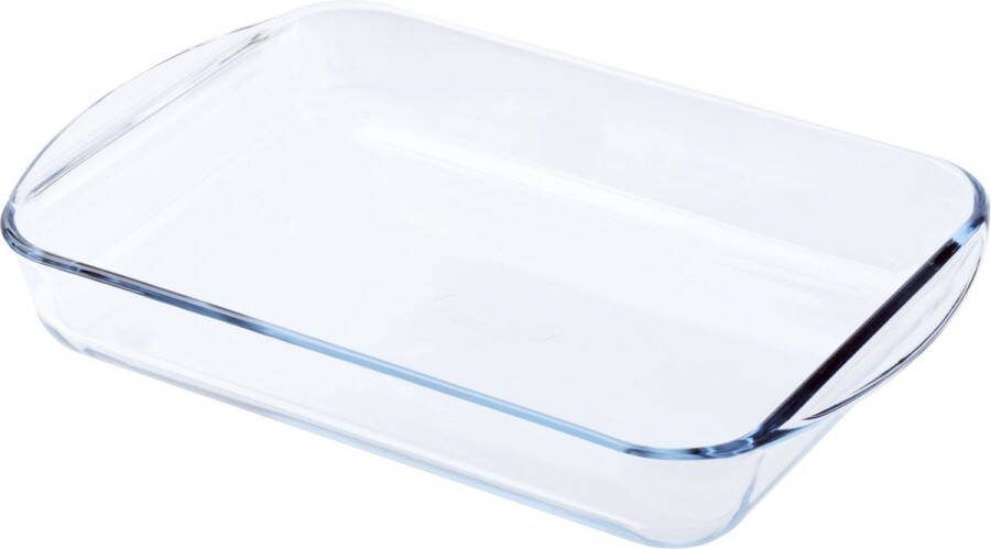 PYREX Must Have Kits Ovenschaal Ovaal en Rechthoek met Grepen 2-Delig Transparant Borosilicaatglas
