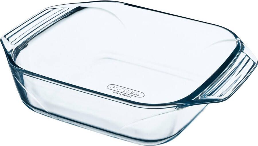 PYREX Irresistible Ovenschaal Rechthoek met Grepen 2 3 liter Transparant