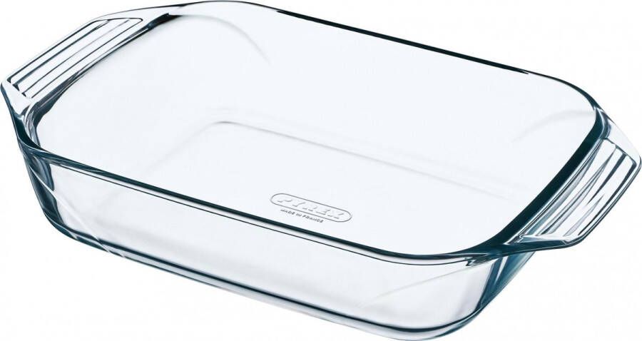 PYREX Irresistible Ovenschaal Rechthoek met Grepen 2 5 liter Transparant