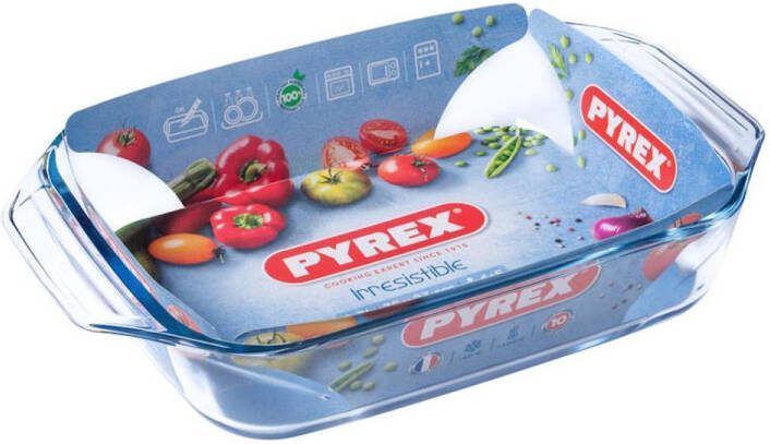 PYREX Ovenschaal Rechthoek met Grepen 2 9 liter Irresistible
