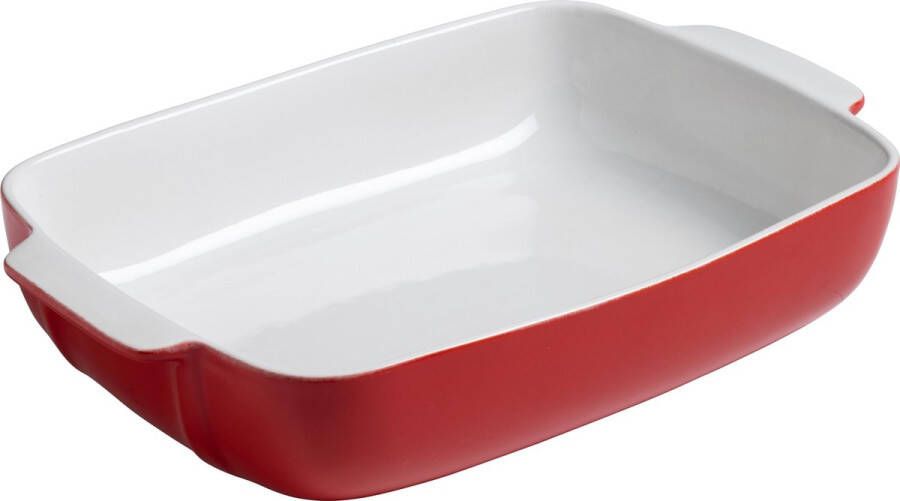 PYREX Signature Ovenschaal Rechthoek Keramiek 30x22 cm Rood