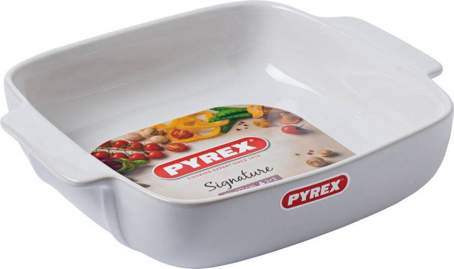 Pyrex Ovenschaal Vierkant Wit 22 x 22 cm | Signature