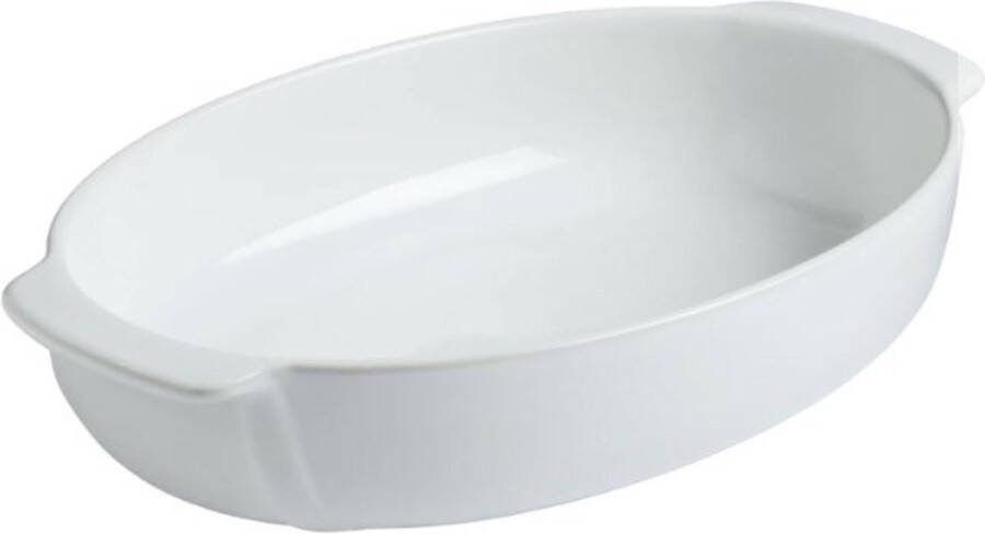 PYREX Signature Ovenschaal Ovaal 35 x 23 cm Wit Keramiek