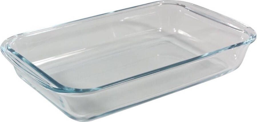 PYREX Rechthoekige glazen ovenschaal 1 6 liter 29 x 17 5 x 5 cm Ovenschotel schalen Bakvorm