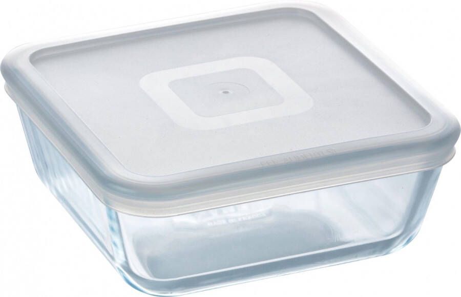 PYREX Cook & Freeze Schaal Vierkant met Deksel 15 x 15cm Transparant