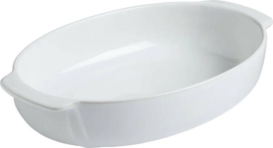 PYREX Signature Ovenschaal Ovaal 25 x 18 cm Wit Keramiek