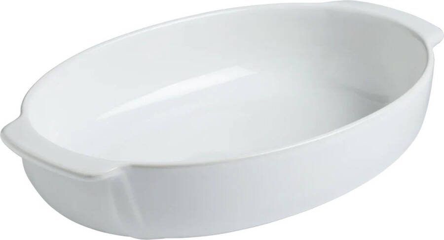 PYREX Signature Ovenschaal Ovaal 30 x 20 cm Wit Keramiek