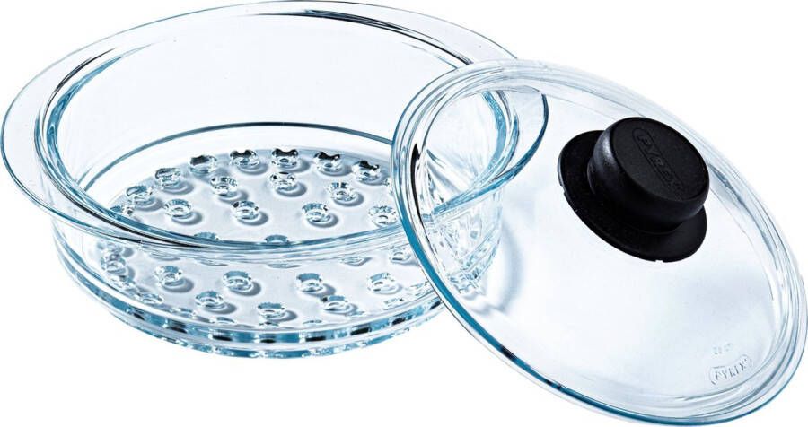 Pyrex Stoommand Met Deksel Ø20 cm