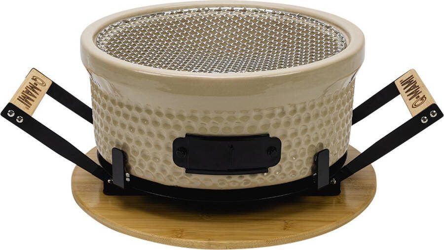 Q-MAMI TABLE GRILL BEIGE (Hibachi Shichirin Tafelgrill Barbecue Kamado Tafel bbq)