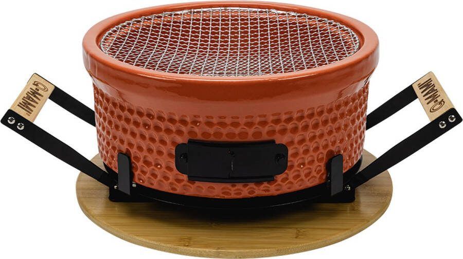 Q-MAMI TABLE GRILL ORANGE (Hibachi Shichirin Tafelgrill Barbecue Kamado Tafel bbq)