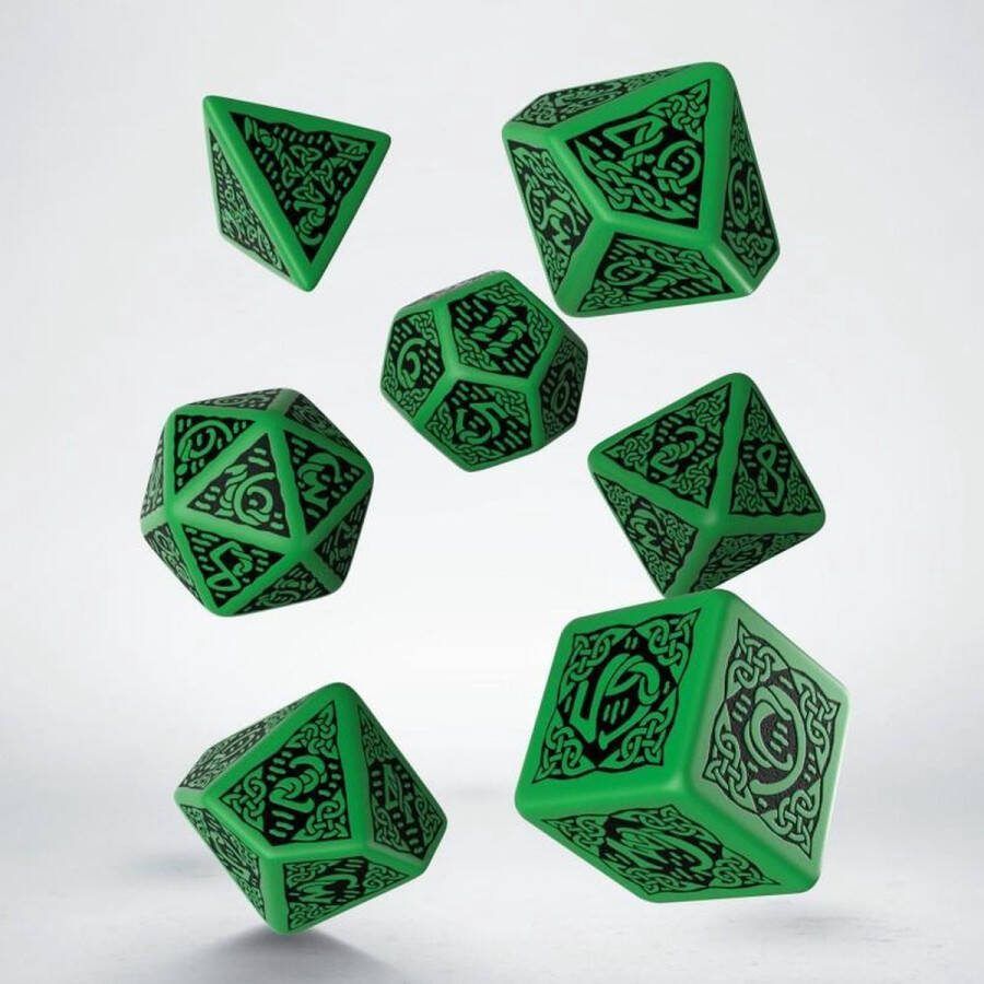 Q Workshop Celtic polydice set groen