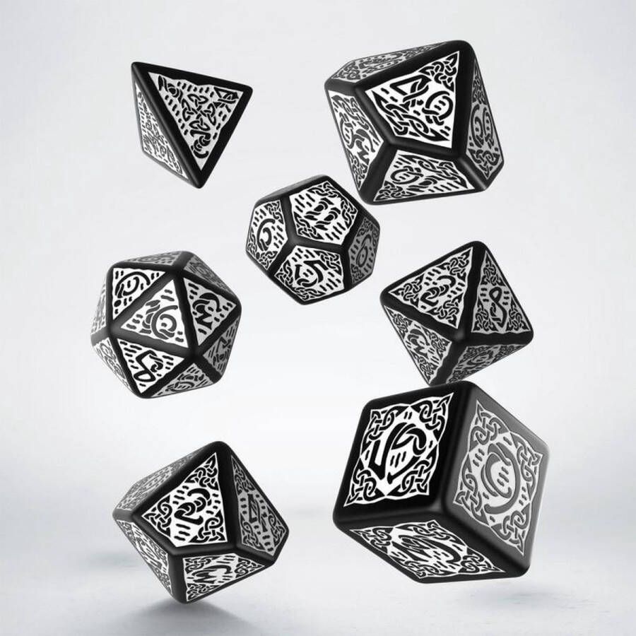 Q Workshop Celtic polydice set zwart