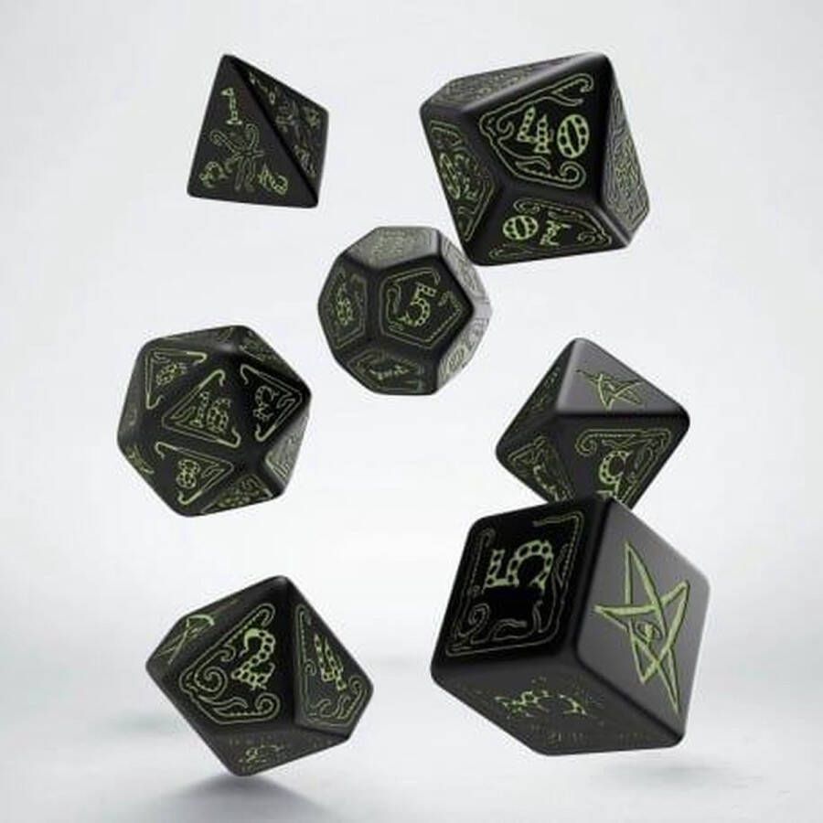 Q-Workshop Polydice Set Call of Cthulhu Black Glow-in-the-Dark