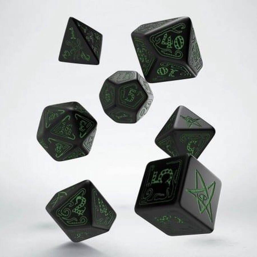 Q-Workshop Polydice Set Call of Cthulhu Black Green