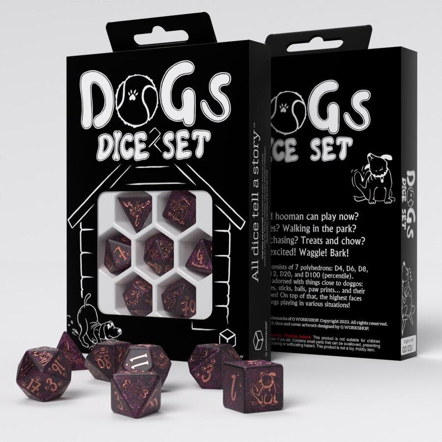 Q-Workshop Dogs Dice Set Luna