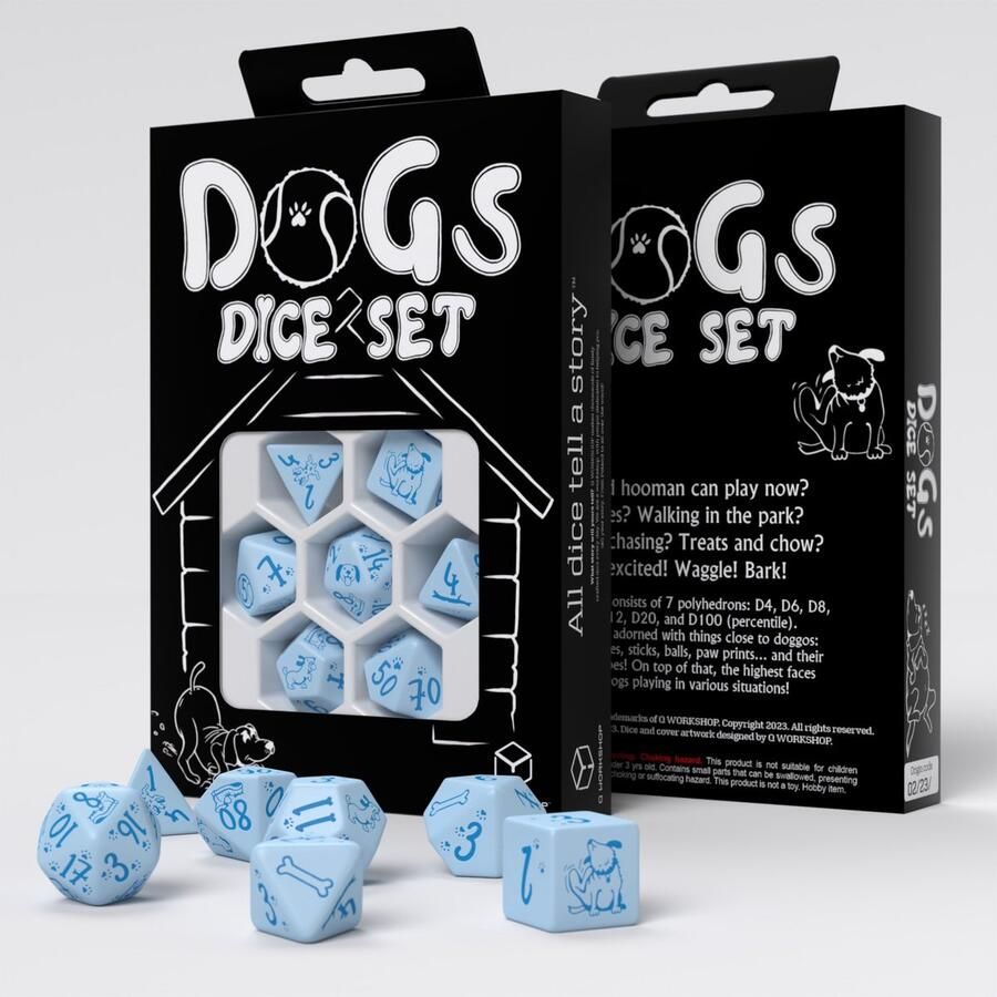 Q-Workshop Dogs Dice Set Max