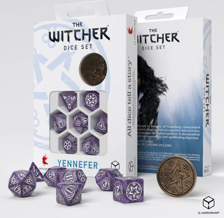 Q Workshop The Witcher Polydice Set. Yennefer Lilac and Gooseberries