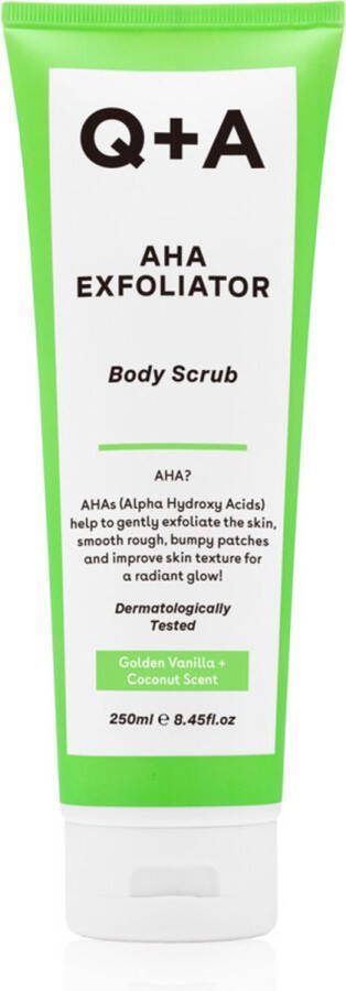 Q+A 3x AHA Exfoliator Body Scrub 250 ml