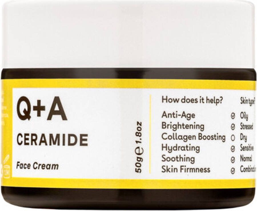 Q+A 3x Ceramide Defence Face Cream 50 gr