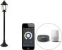 QAZQA new orleans Landelijke Dimbare LED Smart Staande Buitenlamp Staande Lamp voor buiten incl. wifi met Dimmer 1 lichts H 125 cm Zwart Buitenverlichting - Thumbnail 3