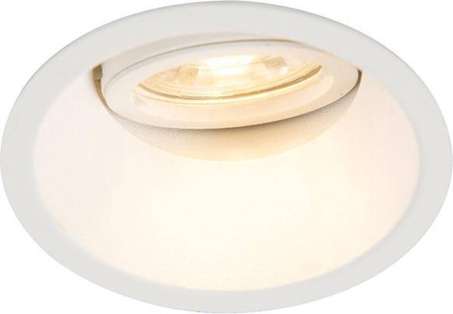 QAZQA alloy Moderne LED Dimbare Smart Inbouwspot incl. wifi met Dimmer 1 lichts Ø 8.75 cm Wit Woonkamer | Slaapkamer | Keuken