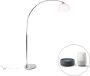 QAZQA arc-basic Moderne LED Smart Staande booglamp incl. wifi 1 lichts H 170 cm Chroom Woonkamer - Thumbnail 1