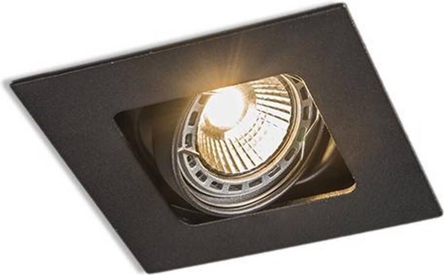 QAZQA artemis Moderne Inbouwspot 1 lichts L 100 mm Zwart Woonkamer Slaapkamer Keuken
