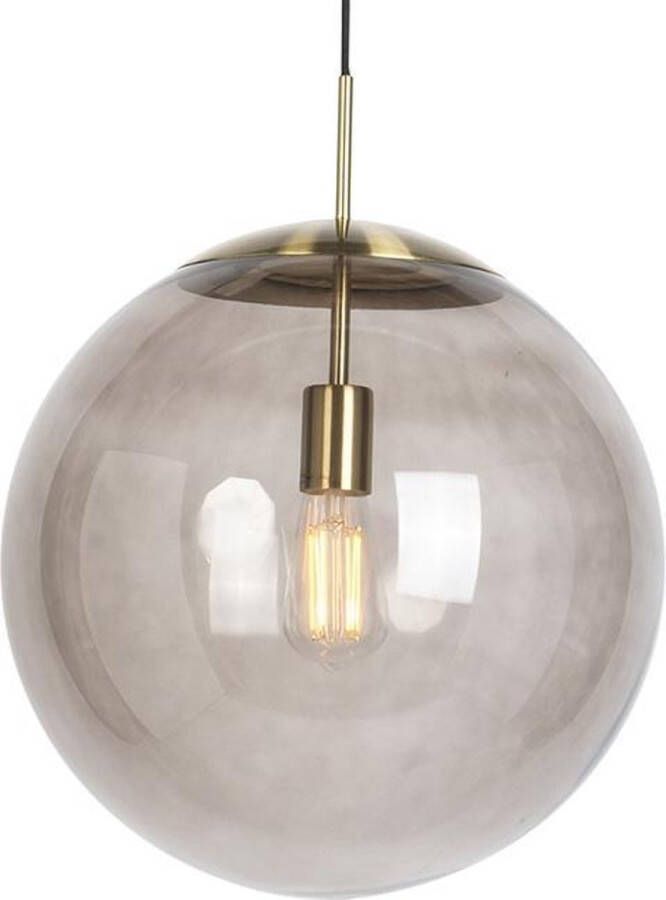 QAZQA ball Moderne Hanglamp 1 lichts Ø 400 mm Goud messing Woonkamer | Slaapkamer | Keuken