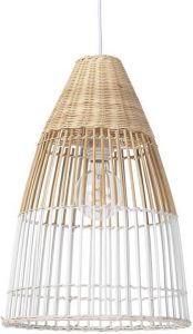QAZQA bamboo Art Deco Hanglamp 1 lichts Ø 350 mm Bruin Woonkamer Slaapkamer Keuken