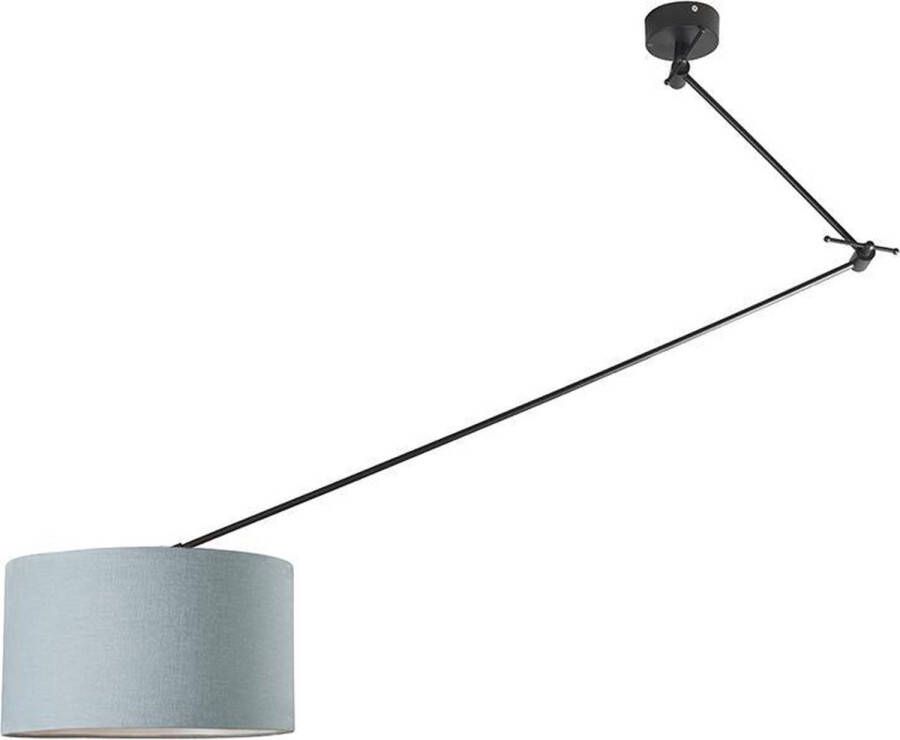 QAZQA blitz Moderne Hanglamp 1 lichts H 1400 mm Blauw Woonkamer Slaapkamer Keuken