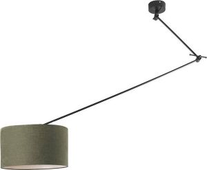 QAZQA blitz Moderne Hanglamp 1 lichts H 1400 mm Groen Woonkamer Slaapkamer Keuken