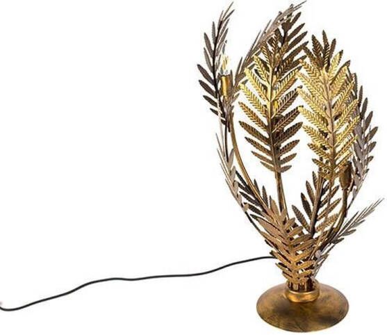 QAZQA botanica Tafellamp 4 lichts H 690 mm Goud messing