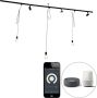 QAZQA cavalux jeana Moderne LED Plafondspot Spotje Opbouwspot 3 lichts L 285 cm Zwart Woonkamer Slaapkamer Keuken - Thumbnail 1