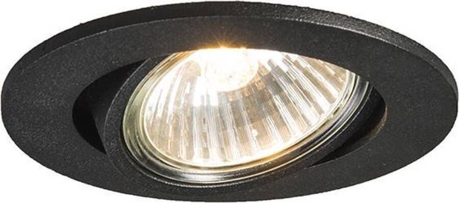 QAZQA cisco Moderne Dimbare LED Smart Inbouwspot incl. wifi met Dimmer 1 lichts Ø 90 mm Zwart Woonkamer Slaapkamer Keuken