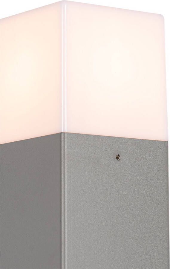 QAZQA denmark Moderne Staande Buitenlamp Staande Lamp voor buiten 1 lichts H 70 cm Grijs Buitenverlichting