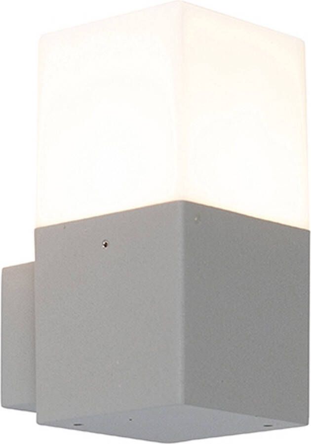 QAZQA denmark Moderne Wandlamp voor buiten 1 lichts D 115 mm Grijs Buitenverlichting