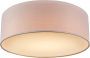 QAZQA drum led Moderne LED Plafondlamp 1 lichts H 125 mm Roze Woonkamer Slaapkamer Keuken - Thumbnail 1